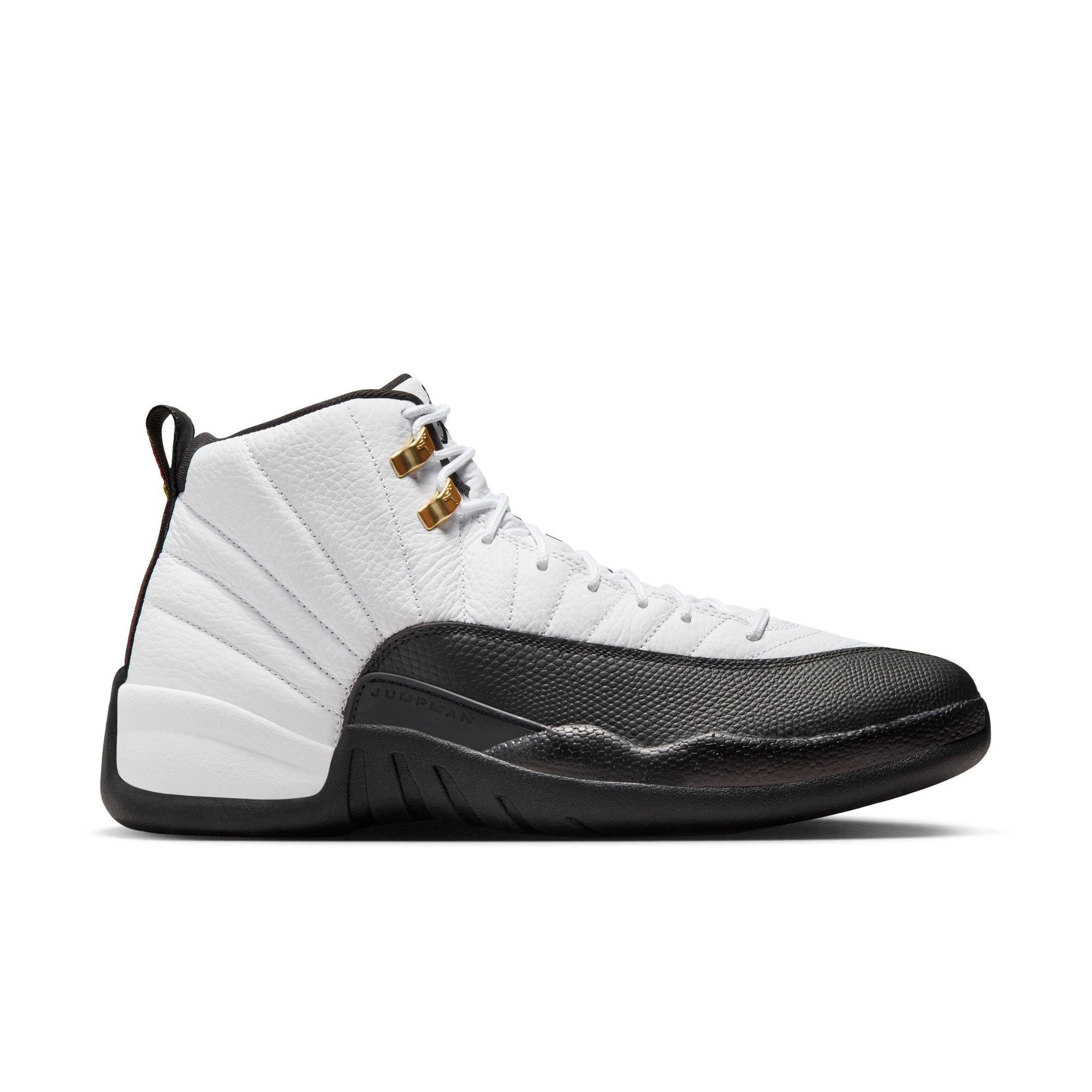 靴 AIR JORDAN 12 RETRO WHITE/BLACK-TAXI Jordan 12 Retro 